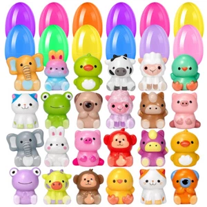 Prefilled Easter Eggs with Stress Relief Toys Gift for Kids (48 Pack Animal) - Picture 1 of 10