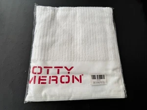 SCOTTY CAMERON GOLF VINTAGE CADDIE TOWEL 45" X 22" WHITE RED STRIPE NEW CADDY - Picture 1 of 5