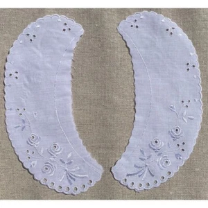 Sew on White Adult Lace Collar One Pair 21cm x 8cm Dresses, Sewing, - Picture 1 of 1