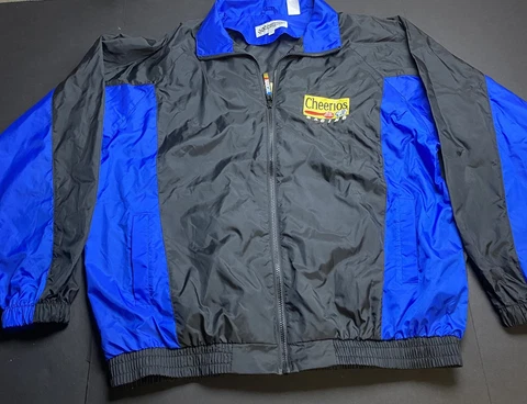 Bobby Labonte Nascar Charger 43 Cheerios Petty Windbreaker Jacket Light XL N53 Cover