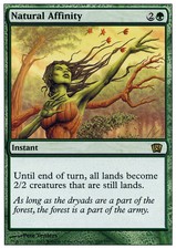 1x Natural Affinity MTG 8th Edition NM Magic Regular