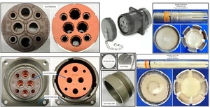 Amphenol MS90555C44412S RECP 100 AMP FEMALE CONNECTOR. 44 Shell. Free Shipping - Picture 1 of 1