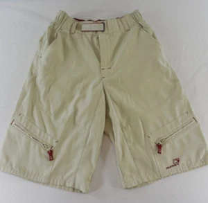 Old Navy Boy's Size 12 Khaki With Red Accents Shorts Elastic Back Waist - Picture 1 of 15
