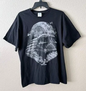 Star Wars Mens T-Shirt L Darth Vader Black Short Sleeve Tee - Picture 1 of 4