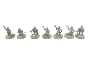 Metal Miniatures 28mm Foot Knights Painted X6 Foundry?. Men At Arms - Picture 1 of 7