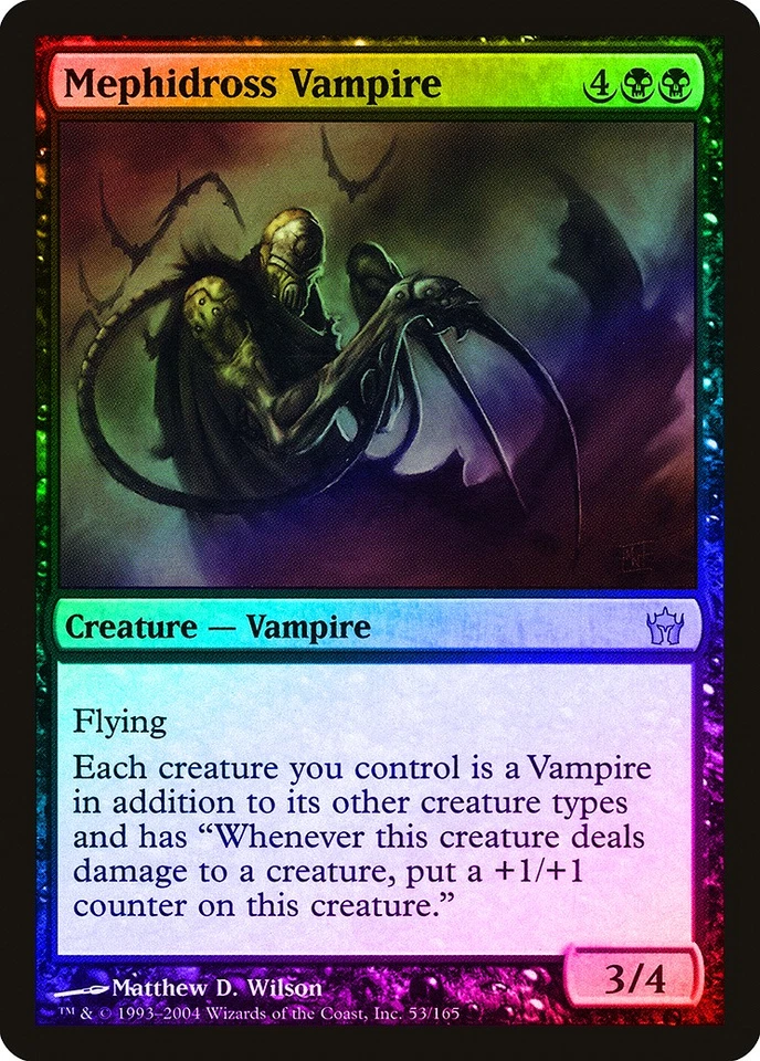 Mephidross Vampire FOIL Fifth Dawn PLD Black Rare MAGIC MTG CARD ABUGames - Image 1 of 1