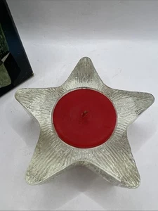 Vintage 1980 AVON Starbright Red Candle-Floral Medley Scent-Star Shape-In Box - Picture 1 of 8