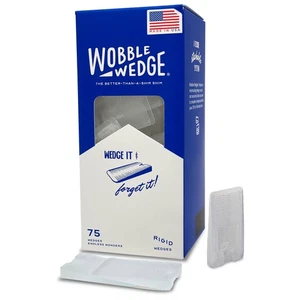 The Original Wobble Wedge Rigid Plastic Shims-MADE IN USA - Heavy-Duty Leveli... - Picture 1 of 8