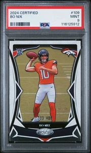 2024 Panini Certified Bo Nix Rookie Card #109 PSA 9 /400 - Bild 1 von 2