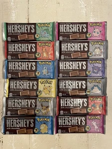 NEW 2025 Hersheys Pokemon Chocolate Bar Collab-COMPLETE SET 12 PRIORITY SHIP - Picture 1 of 1