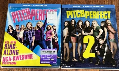 Pitch Perfect Blu Ray Only & Pitch Perfect 2 Blu Ray / DVD  (2 Movie Lot, 2015) - Image 1 of 4