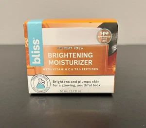 Bliss Bright Idea, Vitamin C + Tri-Peptide Moisturizer 1.7 fl oz 50 mL NEW - Picture 1 of 3