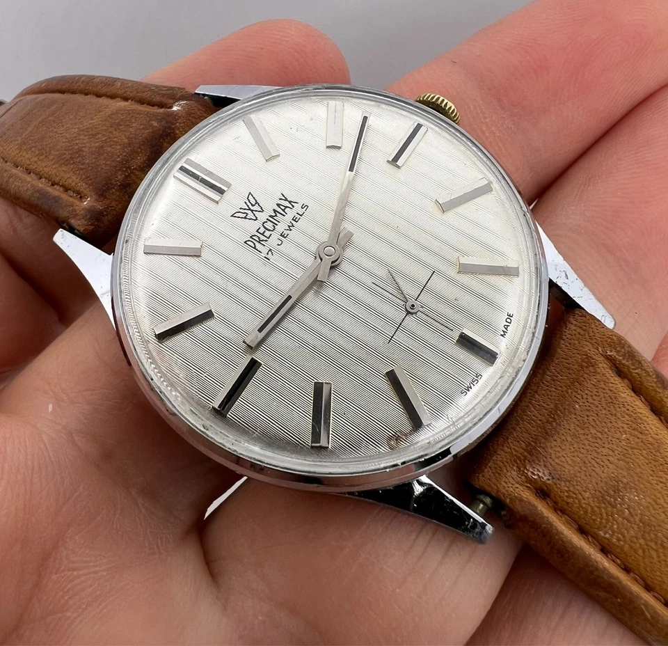 RELOJ VINTAGE PREMIMAX PARA HOMBRE HECHO EN SUIZA ULTRA DELGADO JUMBO 35 MM Foto 1 de 4