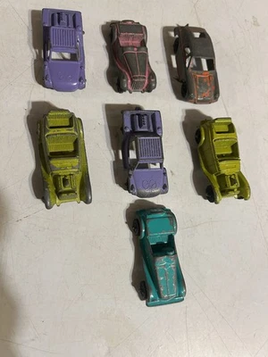 Vintage Lot of 7 Tootsie Toys Diecast Cars And Trucks - Image 1 of 4