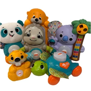 Fisher Price Linkimals interaktives Spielzeug 6 Stück Schildkröte Biber Faultier Otter - Bild 1 von 15