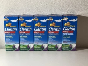 5-pack Children's Claritin Allergy-Grape-4 oz each-EXP  09/2025,11/2025,10/2026 - Picture 1 of 3