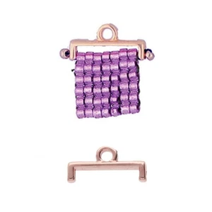 Platillo, Final Topolia II-Delica, 2 piezas, Chapado en Oro Rosa, (cym90) - Imagen 1 de 1