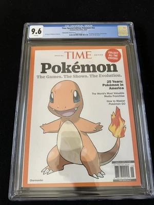 CGC 9.6 TIME Magazine Pokémon 25th Anniversary CHARMANDER Cover Variant - Image 1 of 2