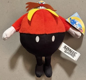 New Sonic the Hedgehog 9" Dr. Eggman Robotnik Villain Plush - Jakks Pacific - Picture 1 of 2