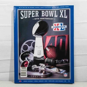 Super Bowl XL Pittsburgh Steelers vs Seattle Seahawks 2005 2006 Game Day Program - Picture 1 of 3