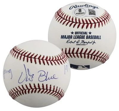 BAS de béisbol Athletics Vida azul "71 Cy Young, 71 MVP" firmado OAL #BU43401 Foto 1 de 4