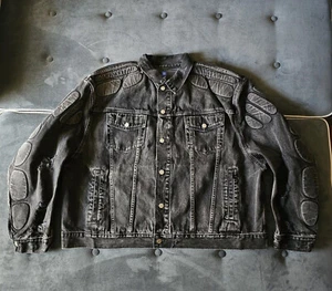 Yeezy Gap Engineered by Balenciaga Padded Denim Jacket GREY WASH XXL NEW IN BAG - Picture 1 of 2