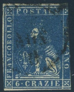 Italien Toskana 1857 6 Crazie gebraucht Sas 15 CV 540 $ 190713033 - Bild 1 von 2