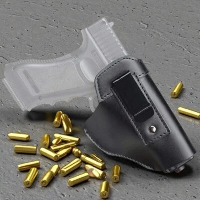 Tactical Right/Left Hand Gun Holster Concealed Carry IWB Leather Pistol Holster - Image 1 of 4