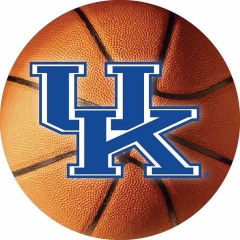 KENTUCKY WILDCATS BASKETBALL 4" ROUND MAGNET-KENTUCKY BASKETBALL MAGNET Cover