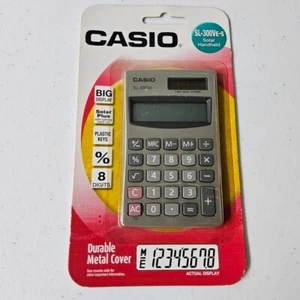 Casio SL-300VE-S Solar Handrechner - Silber und Schwarz - Bild 1 von 2
