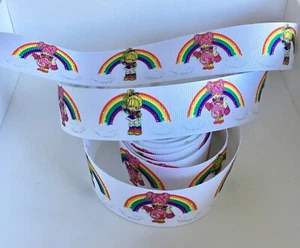 Yardas Arcoiris Brite Retro Niños Cinta Grosgrain Personaje Craft Tarta Lazo - Imagen 1 de 1