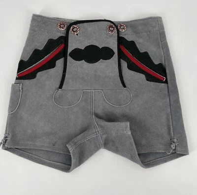 Pantalones Cortos Lederhosen Suizos Alemanes Cuero Gamuza Para Niños De Colección EU 128 US 8 5 Foto 1 de 4