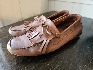 Santoni Herren 8 M BRAUN MOC HALBSCHUH FAHRERSCHUHE MADE IN ITALY - Bild 1 von 10