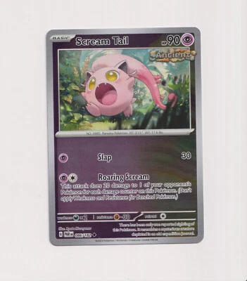 Scream Tail SV04: Paradox Rift #086/182 Holo Uncommon NM Pokemon - Image 1 of 2