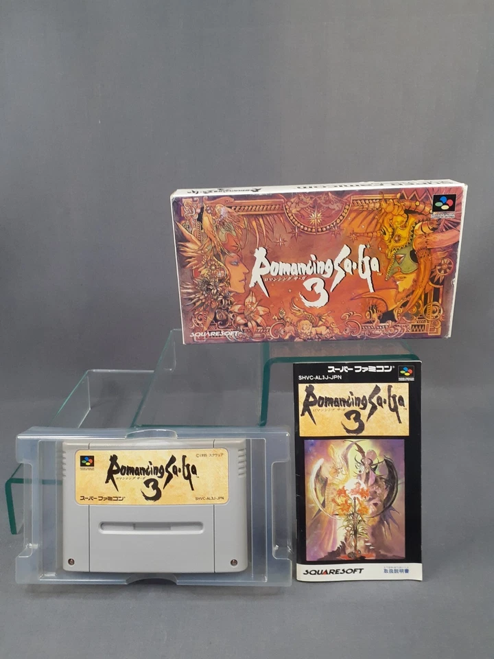 NINTENDO SUPER FAMICOM SFC ROMANCING SAGA 3 Japanese Version Boxed - Image 1 of 1