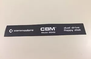 Vintage COMMODORE CBM 2040 Dual Drive Floppy Disk Decal Sticker - Picture 1 of 5