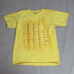 The Mountain T Shirt Mens Size Large Yellow Short Sleeve Corn Graphic Funny Tee - Picture 1 of 7