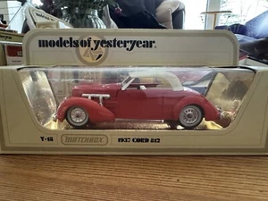 Matchbox Models Of Yesteryear Y-18 1937   Cord 812 Red Diecast Model Car - Picture 1 of 1