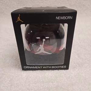 Air Jordan Baby’s First Nike Ornament Booties * rot/schwarz * Neugeborene 0-6 Monate Neu - Bild 1 von 5