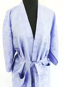 Abito da bagno kimono viola chiaro 48" rose floreali lunghe taglia M/L - Foto 1 di 6