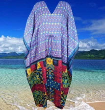 Womens Kaftan Fresh Lilac Gypsy Beach Cruise Vacation Dress For Women