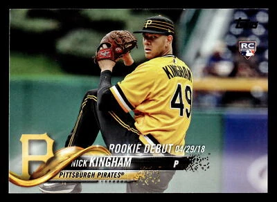2018 Topps Update - #US9 Nick Kingham RC - Pittsburgh Pirates - Image 1 of 2