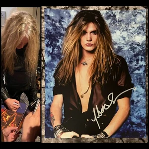 GFA Skid Row Band Legend  * SEBASTIAN BACH *  Signed 11x14 Photo PROOF COA - Picture 1 of 4