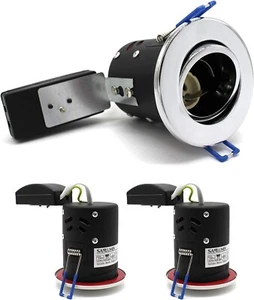 sanlumia 2 X LED Fire Rated Downlight Can GU10 Recessed Ceiling Twist & Lock Int - Picture 1 of 3