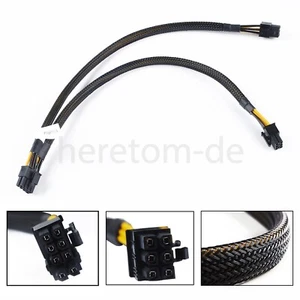 8pin bis 6+6pin Netzkabel für DELL R730 und NVIDIA Quadro K6000 GPU 35cm - Bild 1 von 14