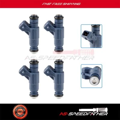 4 piezas inyectores de combustible para 2001 2002 2003 2004 2005 Audi A4 Volkswagen Passat 1,8 L Foto 1 de 4