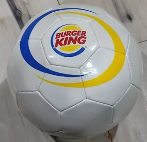 BURGER KING Soccer Ball White Vintage Logo BurgerKing Fast Food Promo Sports - Picture 1 of 2