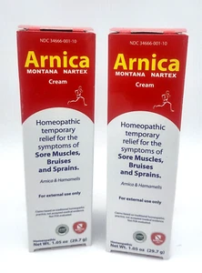 Arnica Montana Cream Nartex Labs USA 2 pack 1.05 oz each Homeopathic Hamamelis - Picture 1 of 6