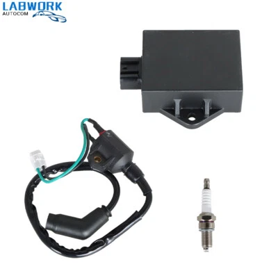For Polaris Hawkeye 300 2x4 4x4 2007 2008 2010 CDI BOX Ignition Coil Spark Plug - Изображение 1 из 4