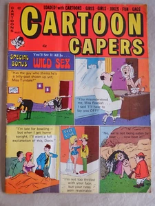 Cartoon Capers May 1971 -Risque Adult Cartoons, Jokes, Gags SIGNED BY JIM MOONEY - Picture 1 of 10